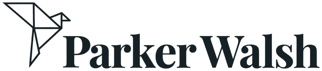 Parker Walsh logo, a PR client of marco/richards