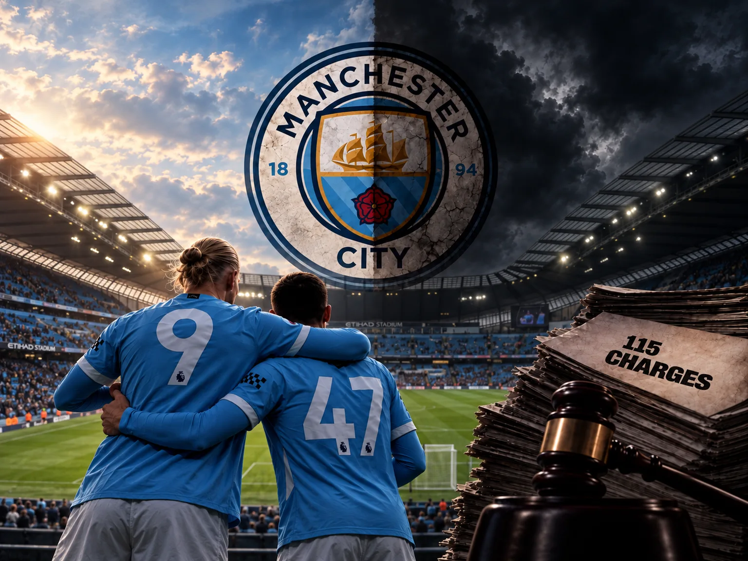 Cover image for the marco/richards article: Deep into stoppage time: is it too late for Manchester City to save its reputation?