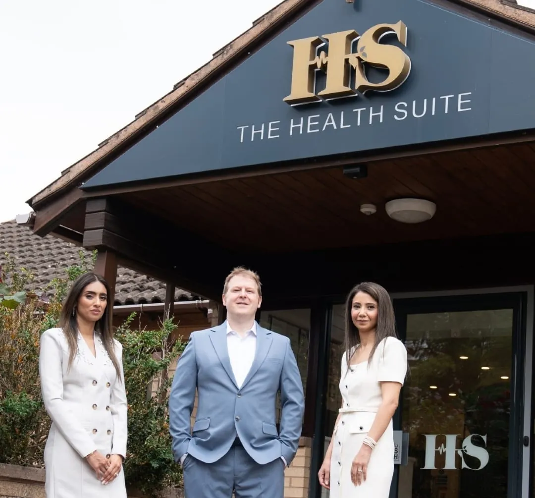 The Health Suite team outside the clinic in Leicester